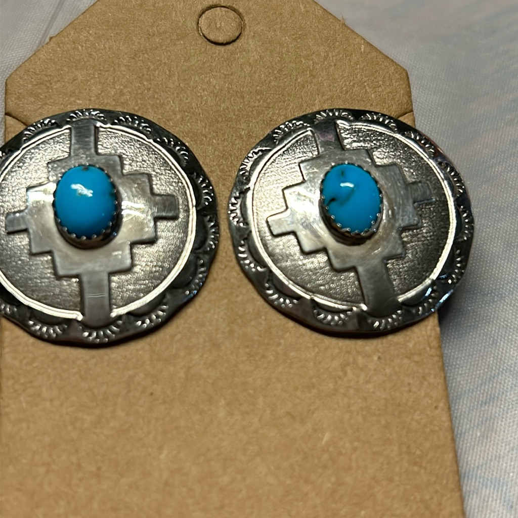 Vintage Style Sterling Silver Earrings